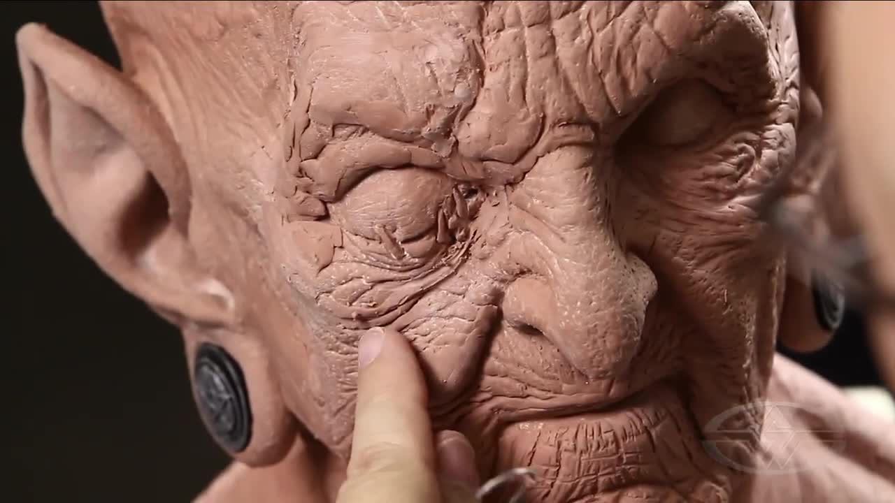 Adding more wrinkles to the cheek illustrates just how many years she's been around