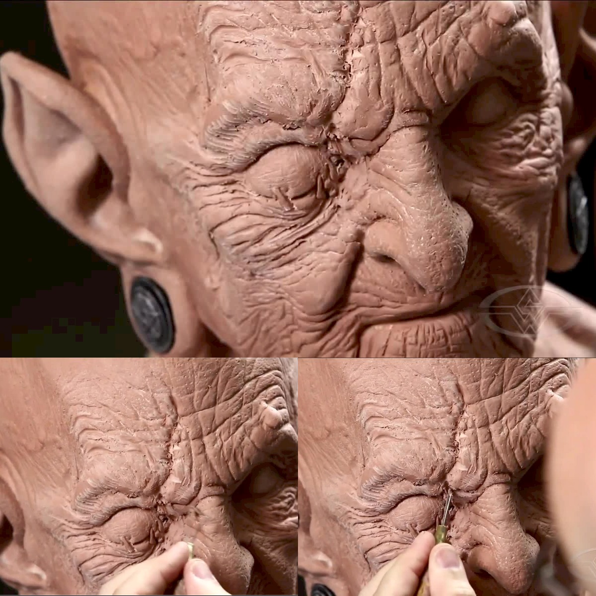 Bruce Spaulding Fuller makes The Hag's scar even more distinct by deepening the line.