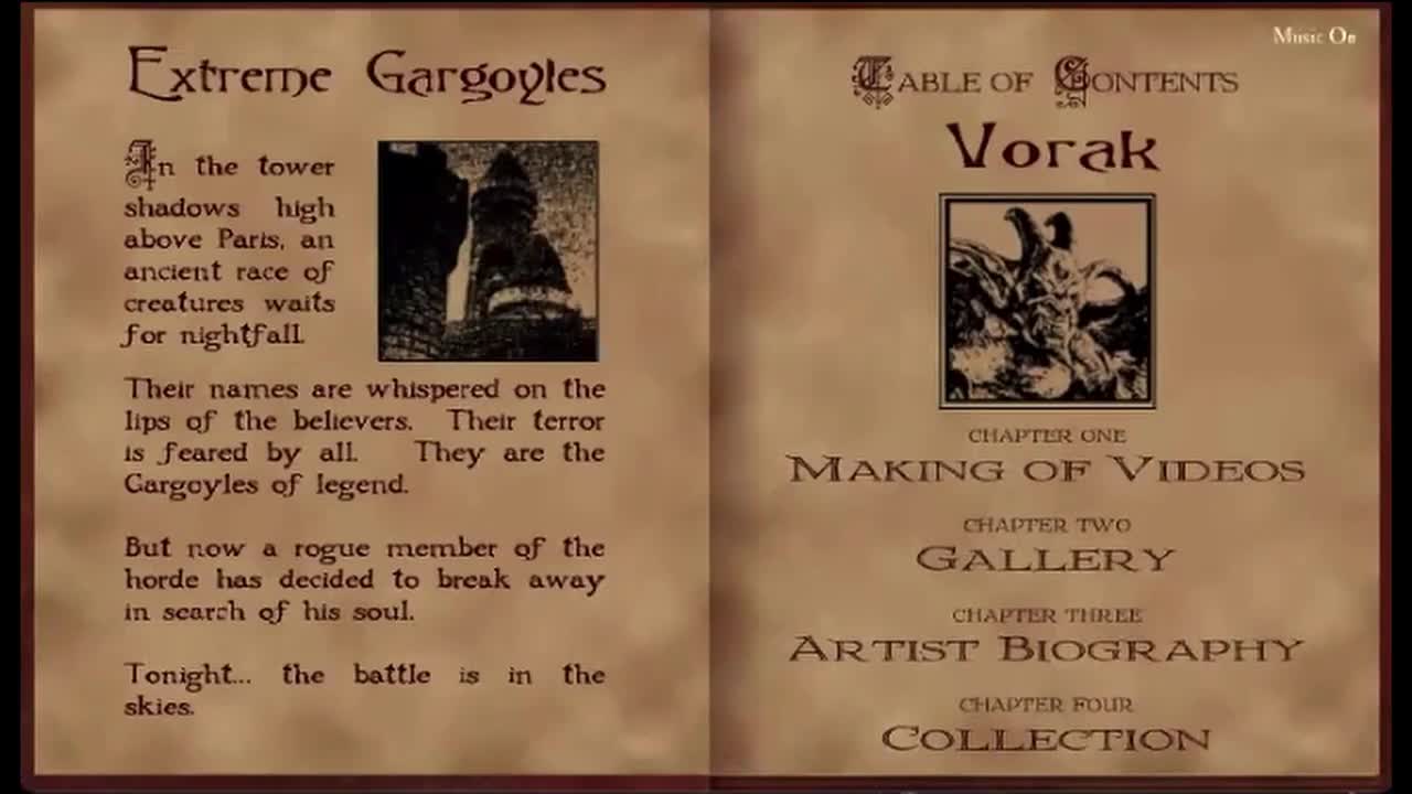 Wolfinger did the artwork for the Extreme Gargoyles page which Charmatz rendered in 3D.