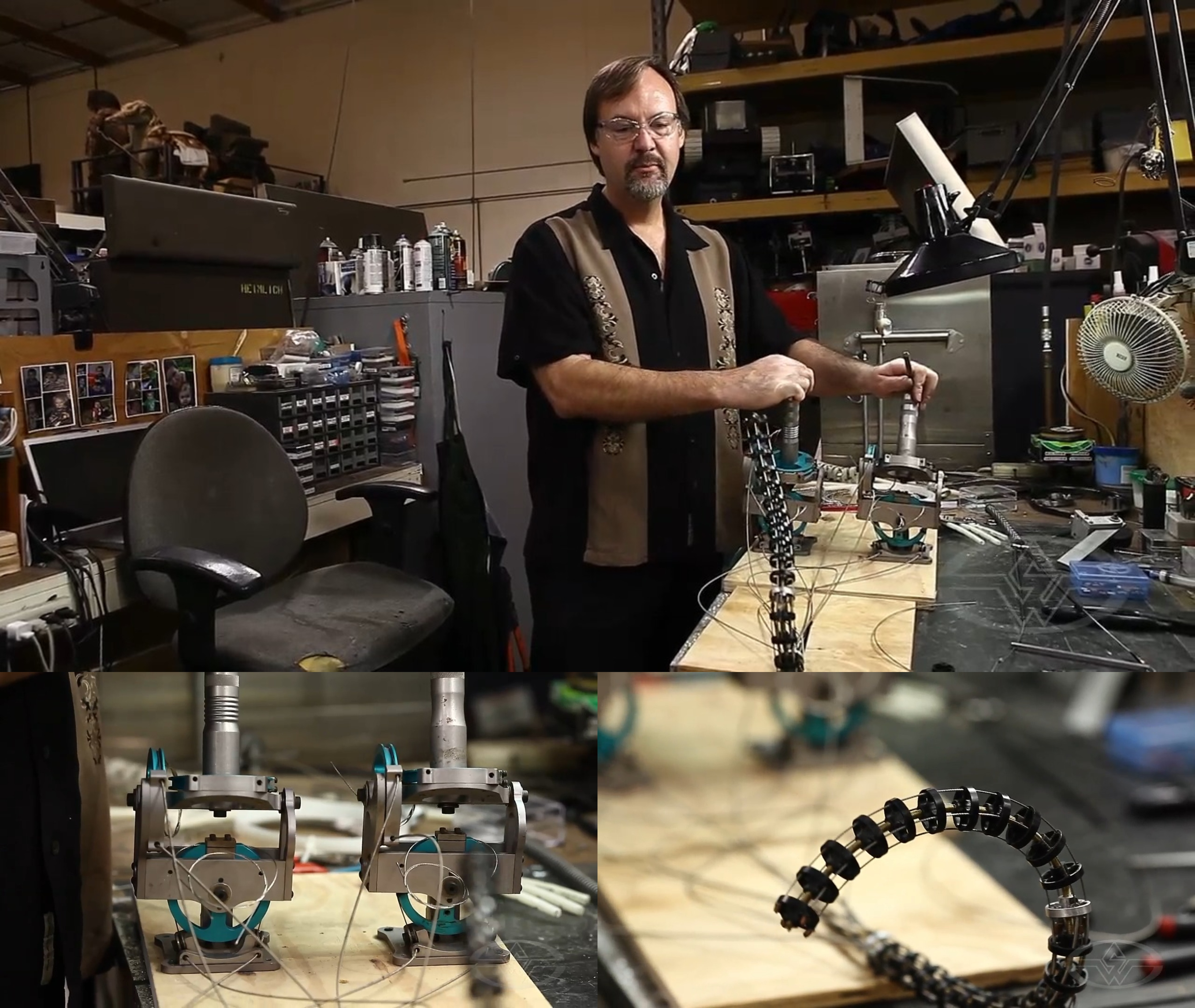 Richard Landon demonstrates a&nbsp;four-way tentacle mechanism in full effect!