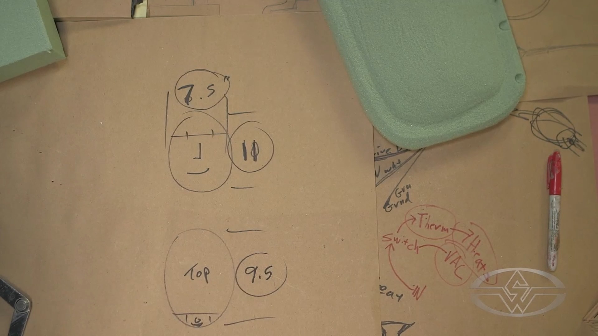 A look at Davis' measurements with an extra inch added.