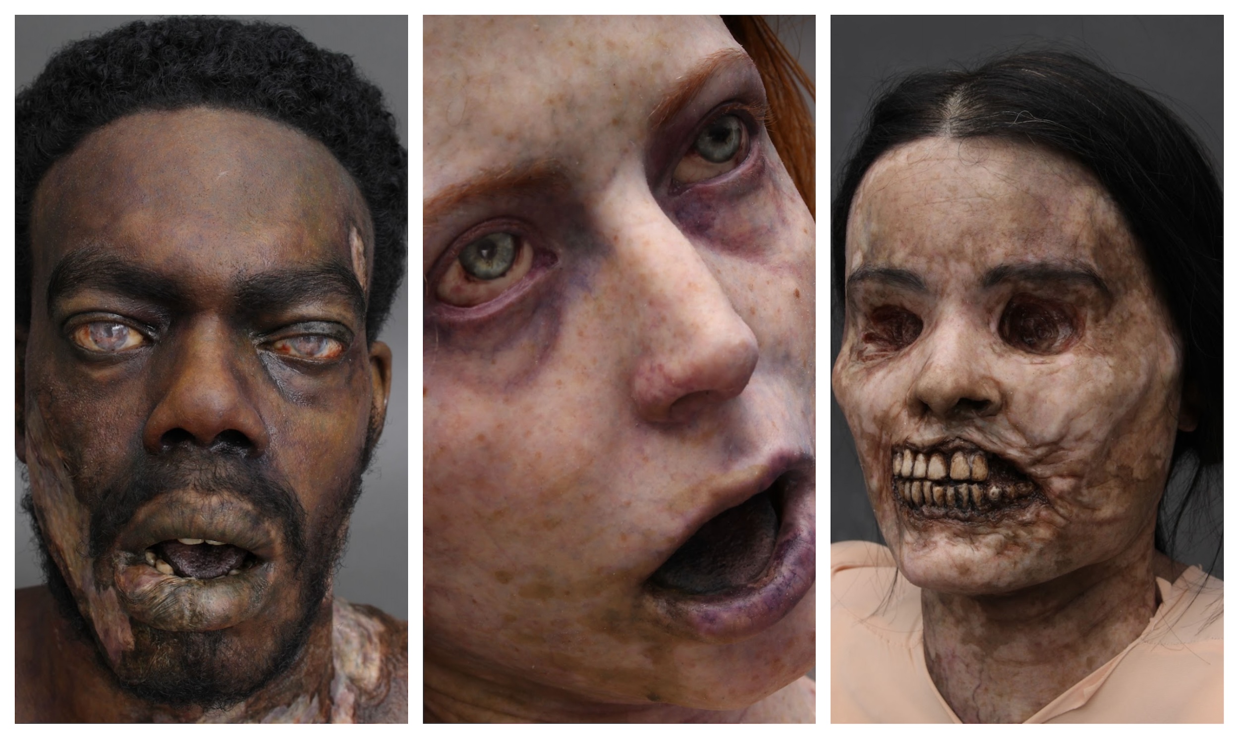 Hive dummies in various stages of decay. Image courtesy Filmefex.
