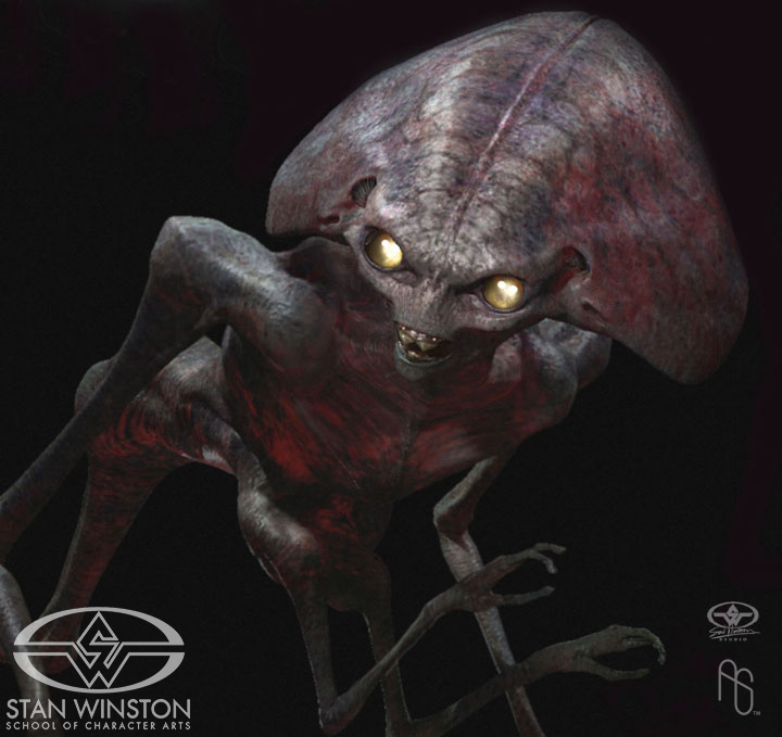 Additional SWS concept art for an adult alien character for the movie War of the Worlds.