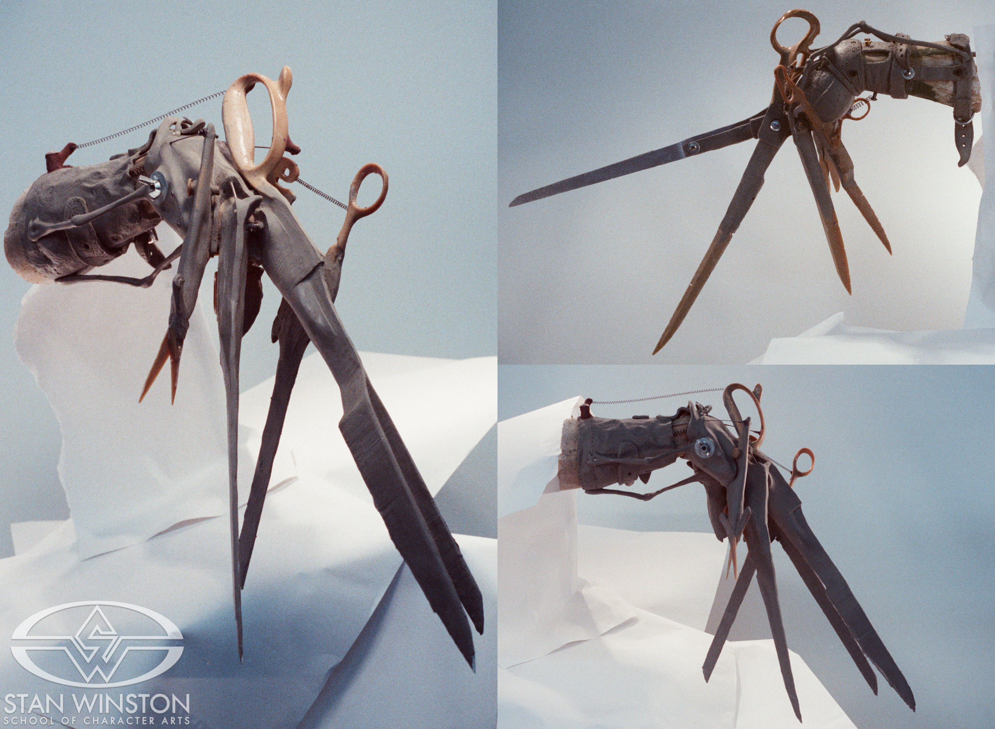 The sculptures of&nbsp;Edward’s left and right scissor hands by&nbsp;Shane Mahan and John Rosengrant.