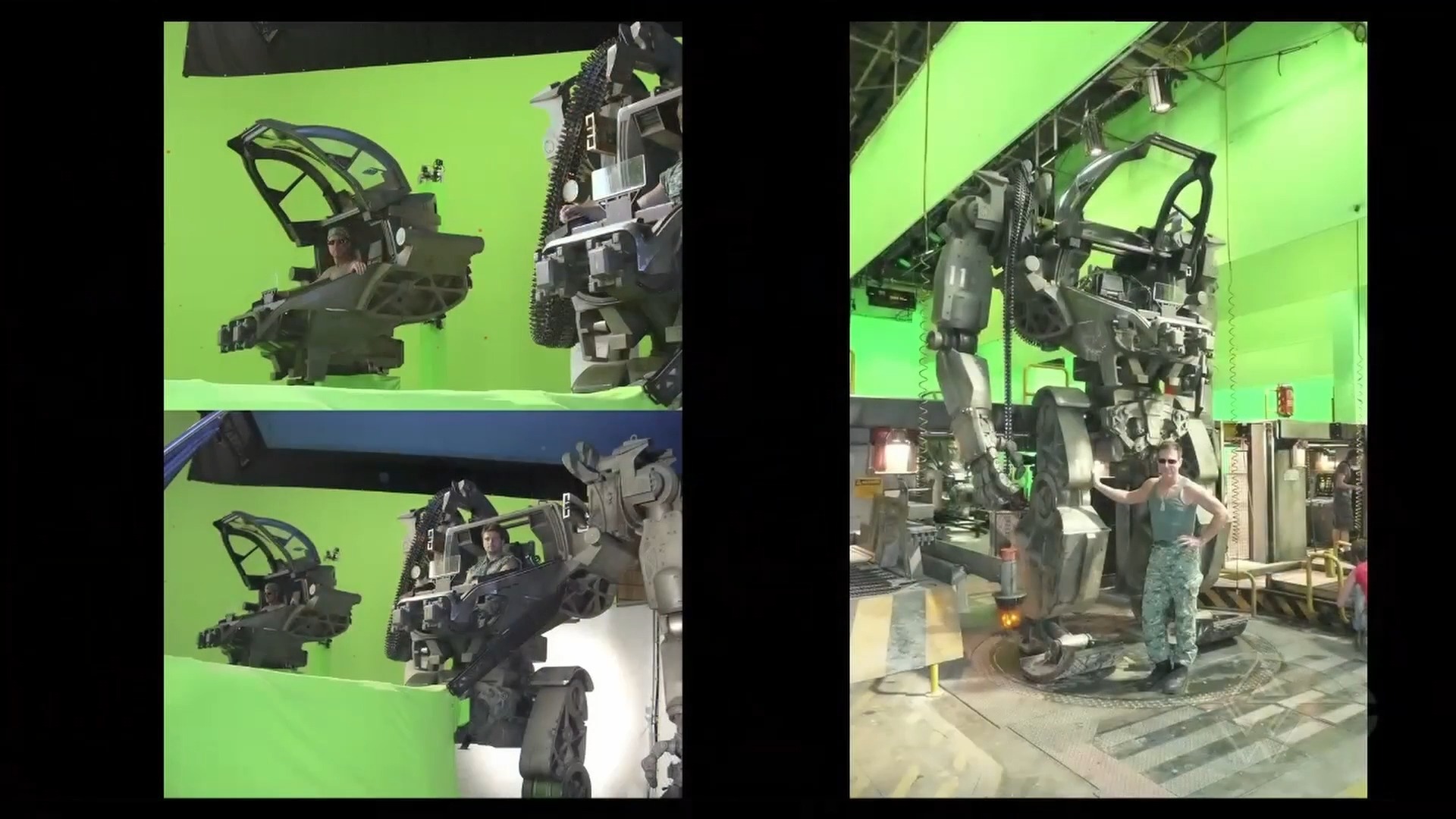 The AMP suit on the set of Avatar.
