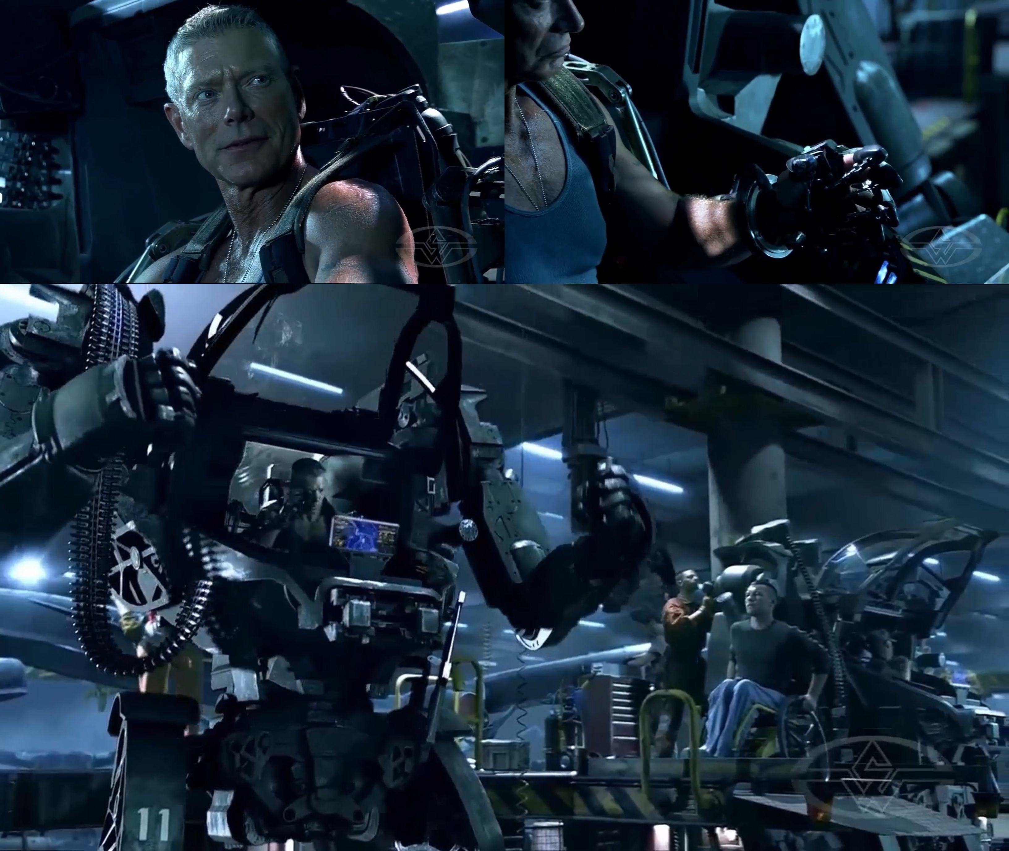 Colonel Miles Quaritch fiercely operates his AMP suit. Image courtesy of Twentieth Century Fox.