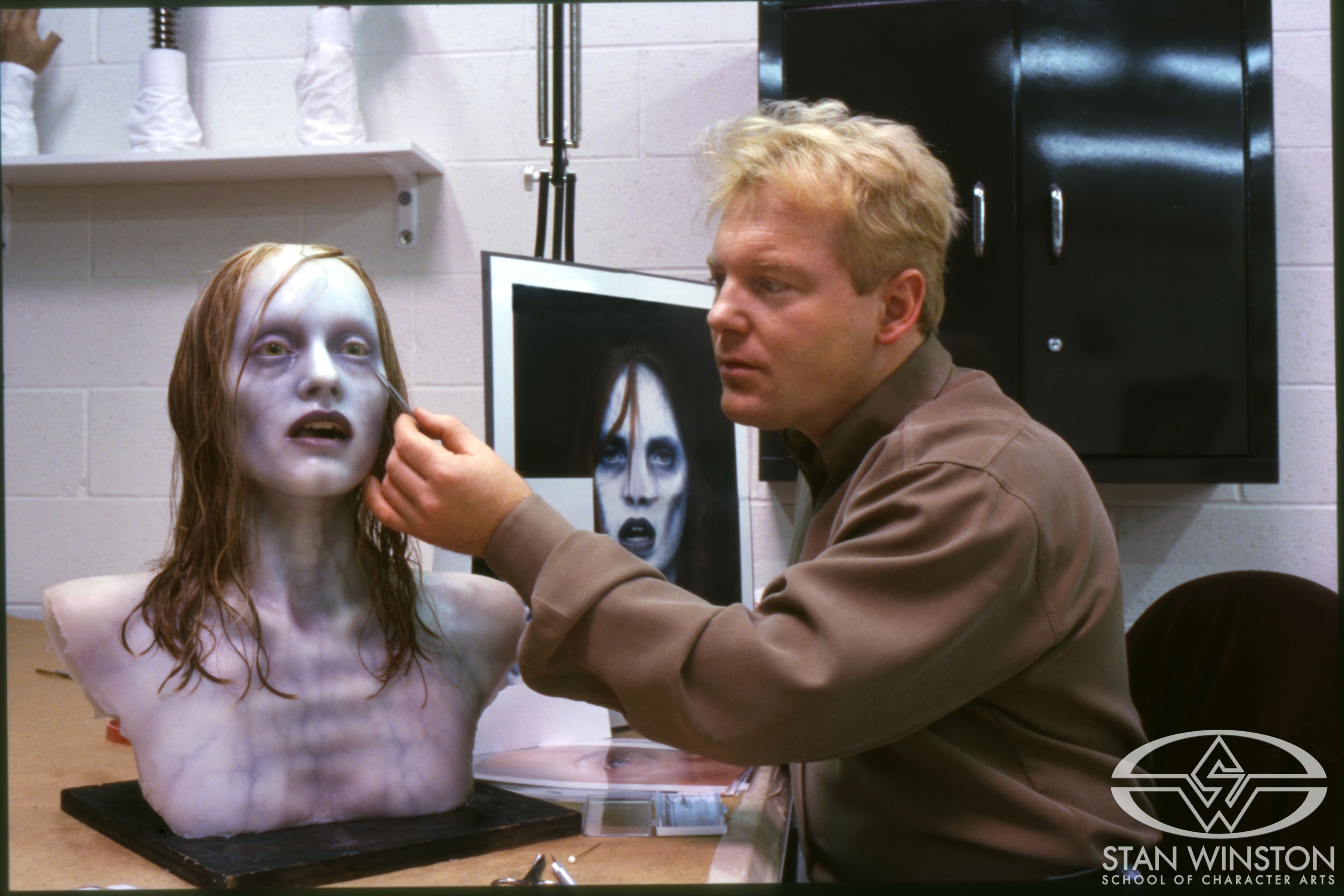 Shane Mahan details a 'Beautiful Madison' insert&nbsp;head sculpted and painted by Joey Orosco.