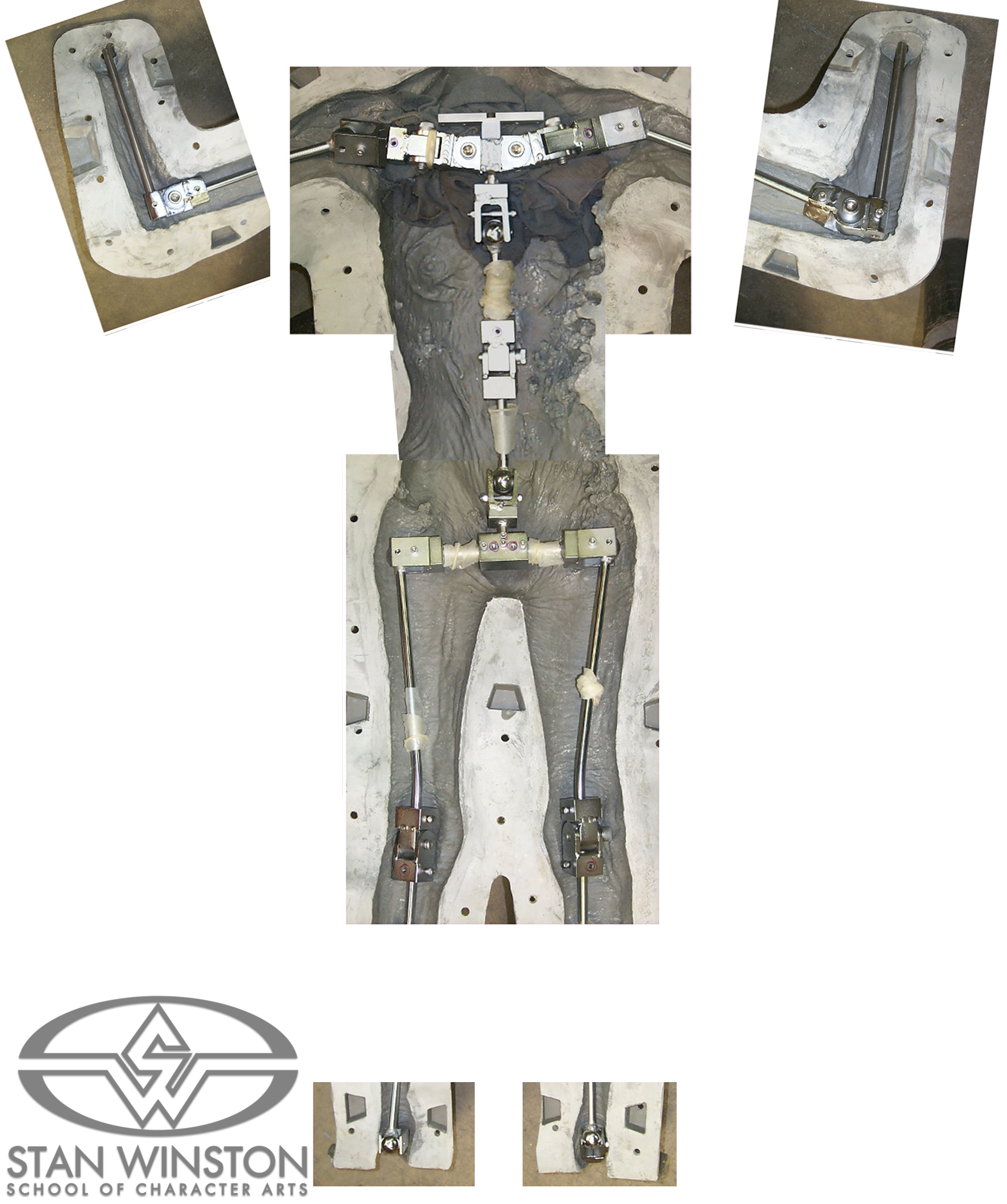 The understructure of the&nbsp;'Horrible Madison' ghost puppet.