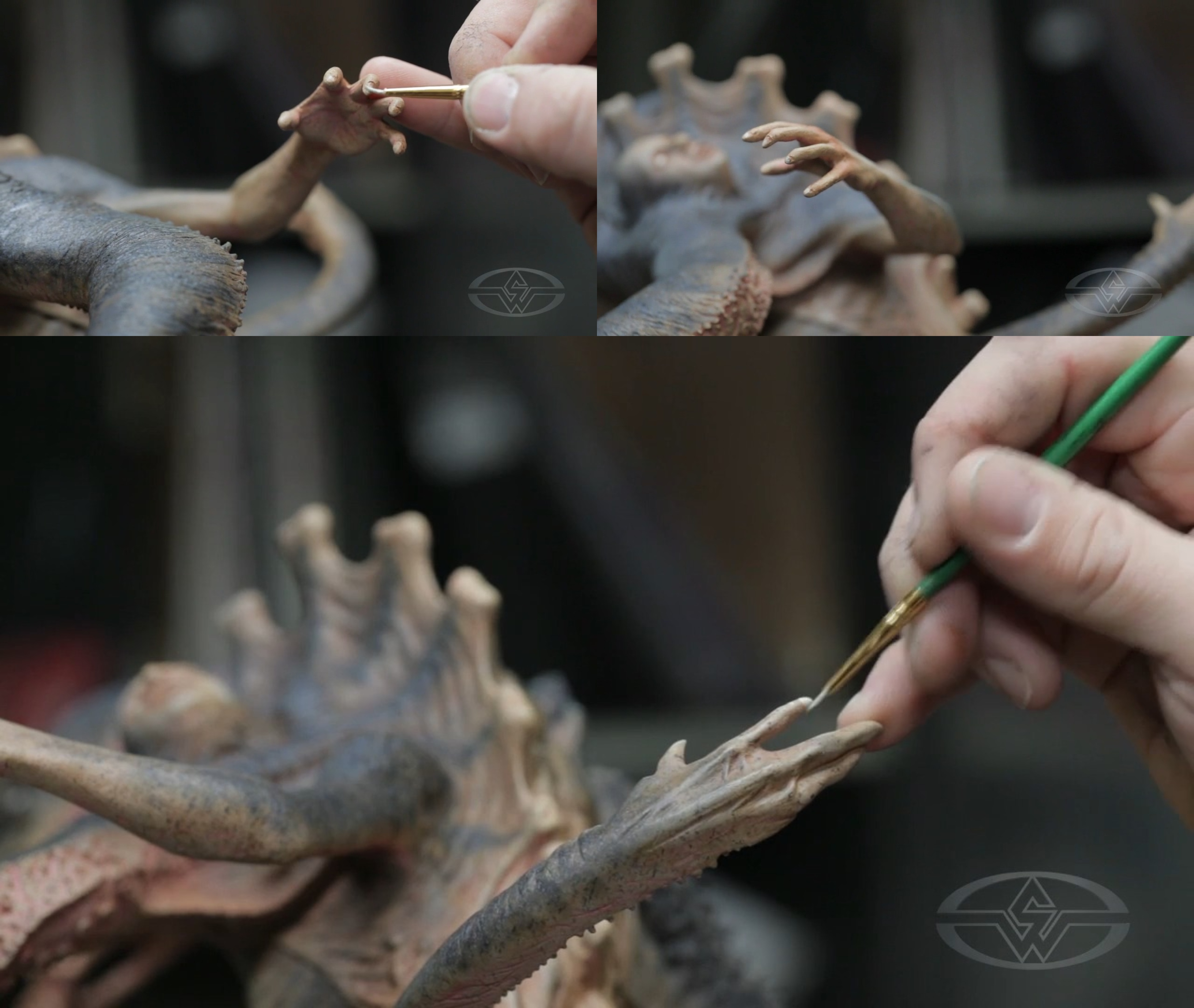Timothy Martin paints each nail with complete precision.