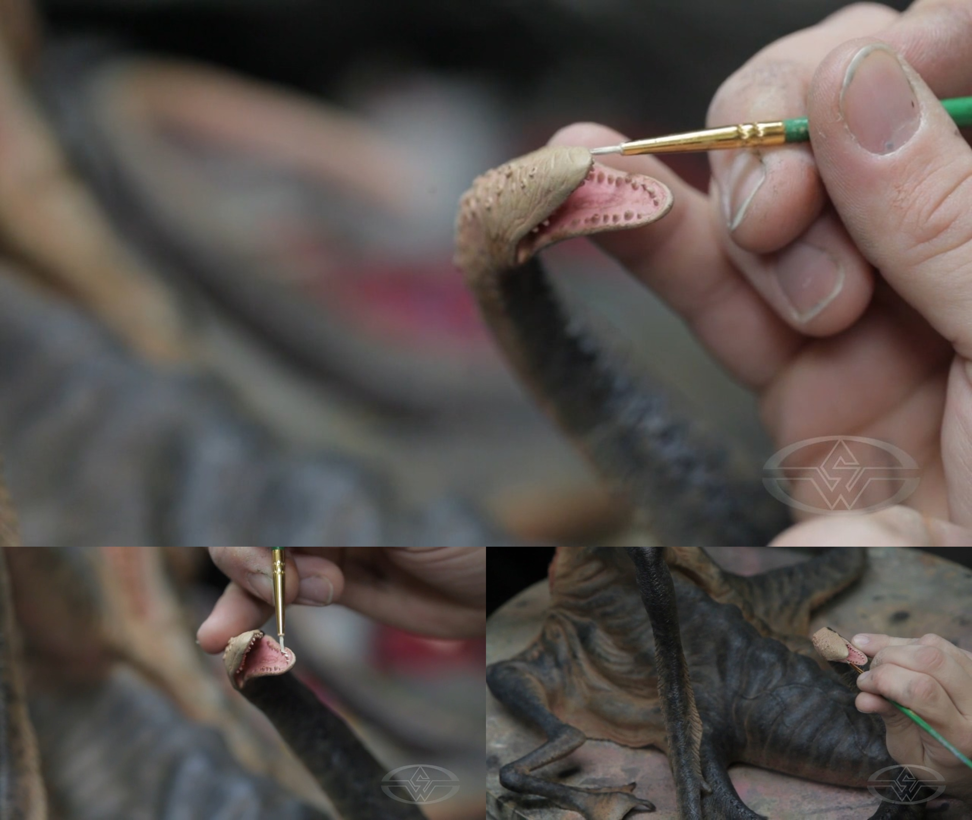 This eel creature also undergoes a whitening treatment.