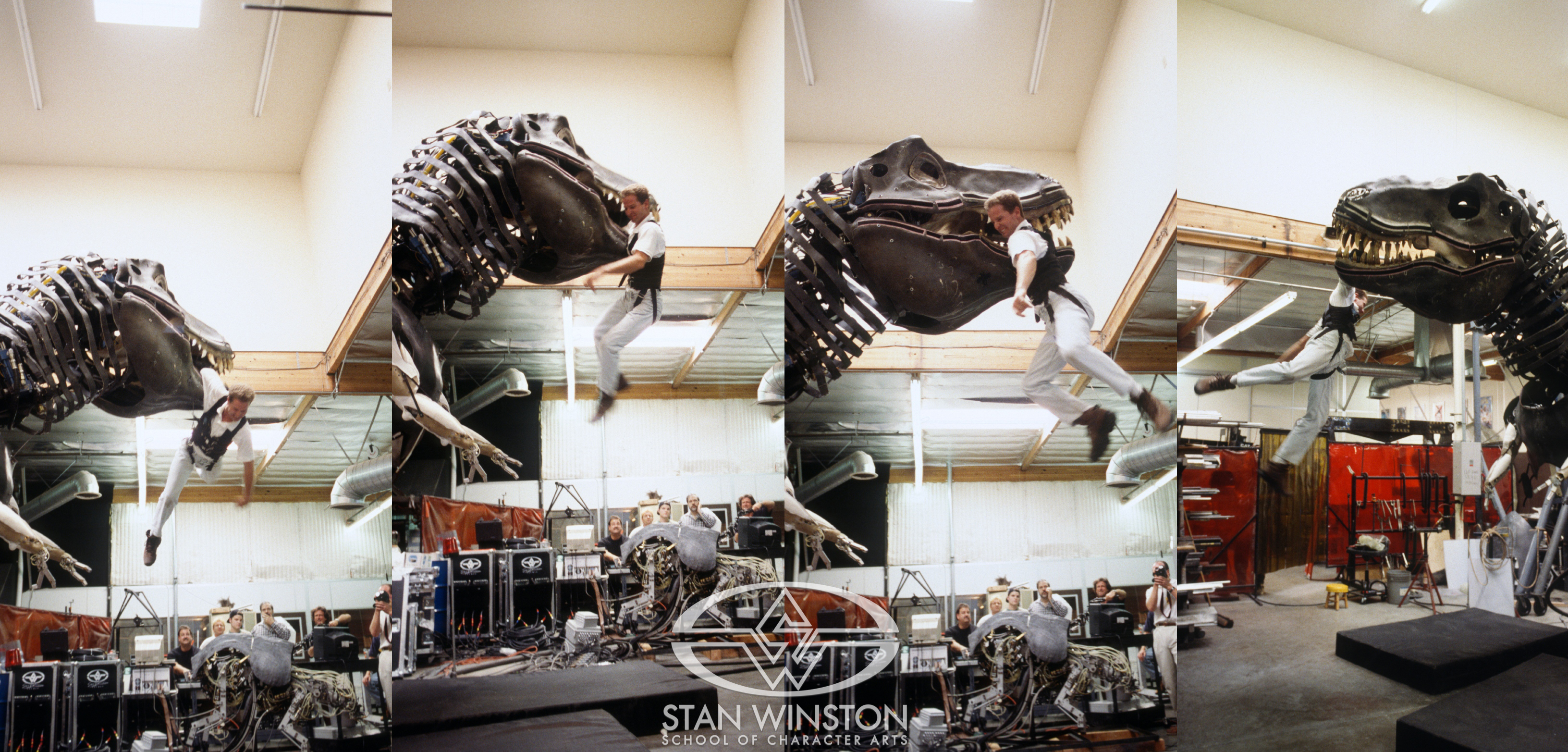 Another male T-Rex test with a professional stuntman.