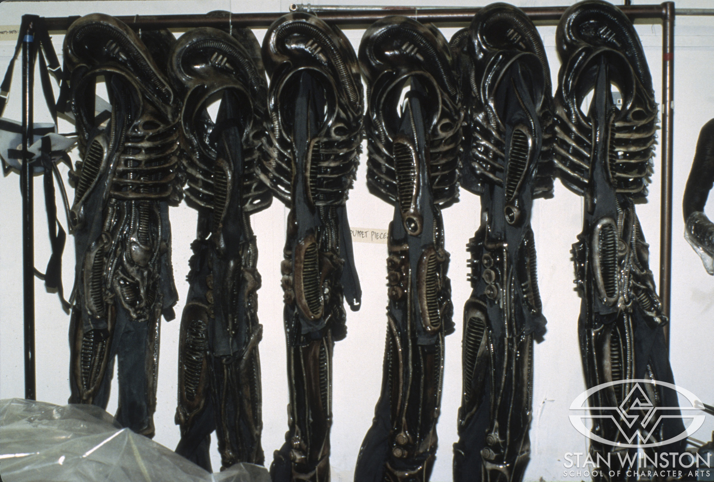 Alien warrior suits ready for action.