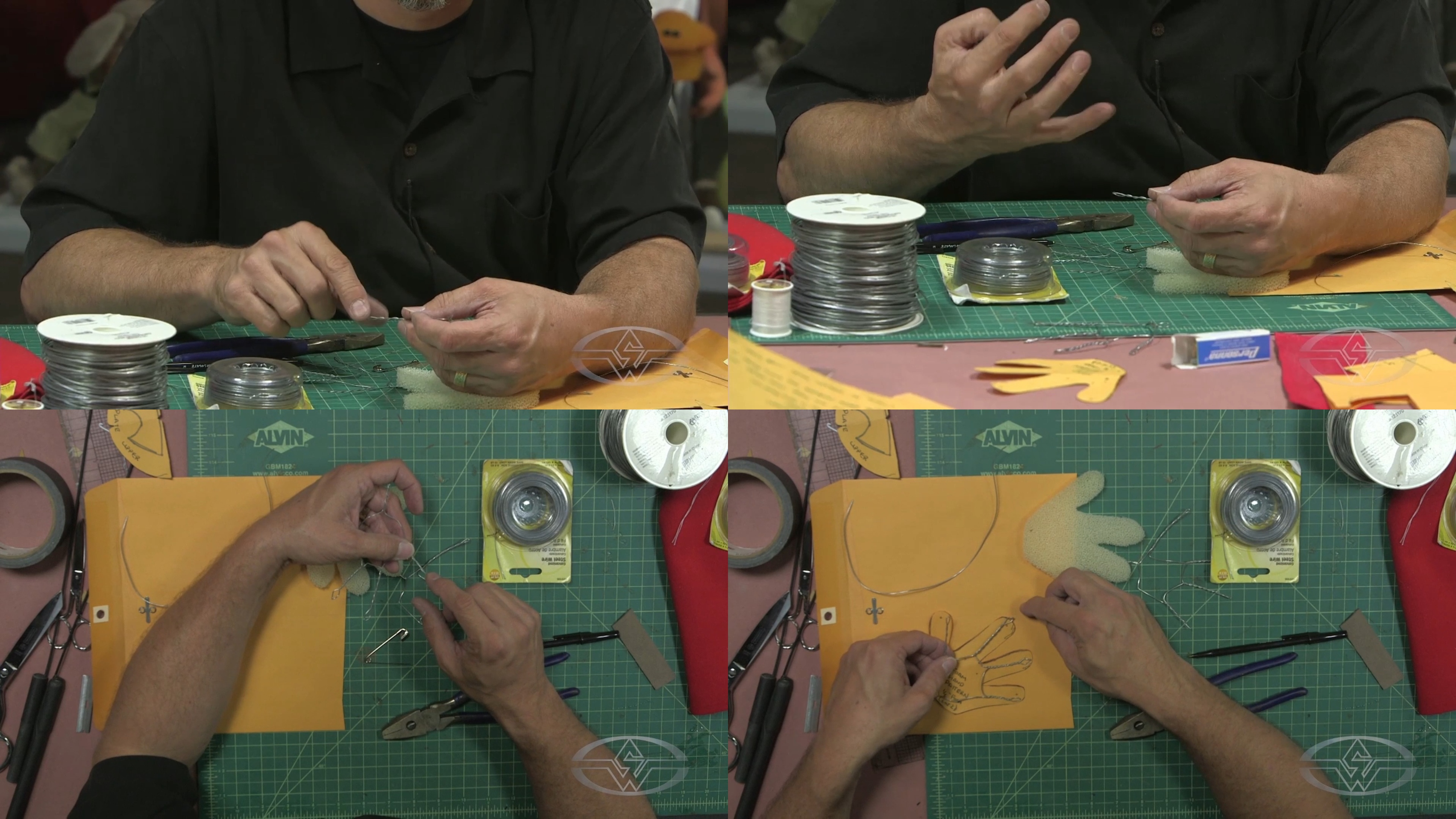 BJ Guyer shows how to mark points farther out on your pattern piece if you want to extend the ends of the fingertips.