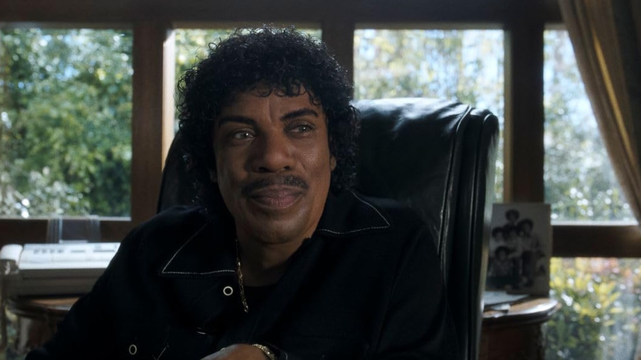 The later Joe Jackson makeup&nbsp;created by Bill Corso and crew. It was accomplished with the same appliances used for the younger Joe. Image courtesy Lionsgate.