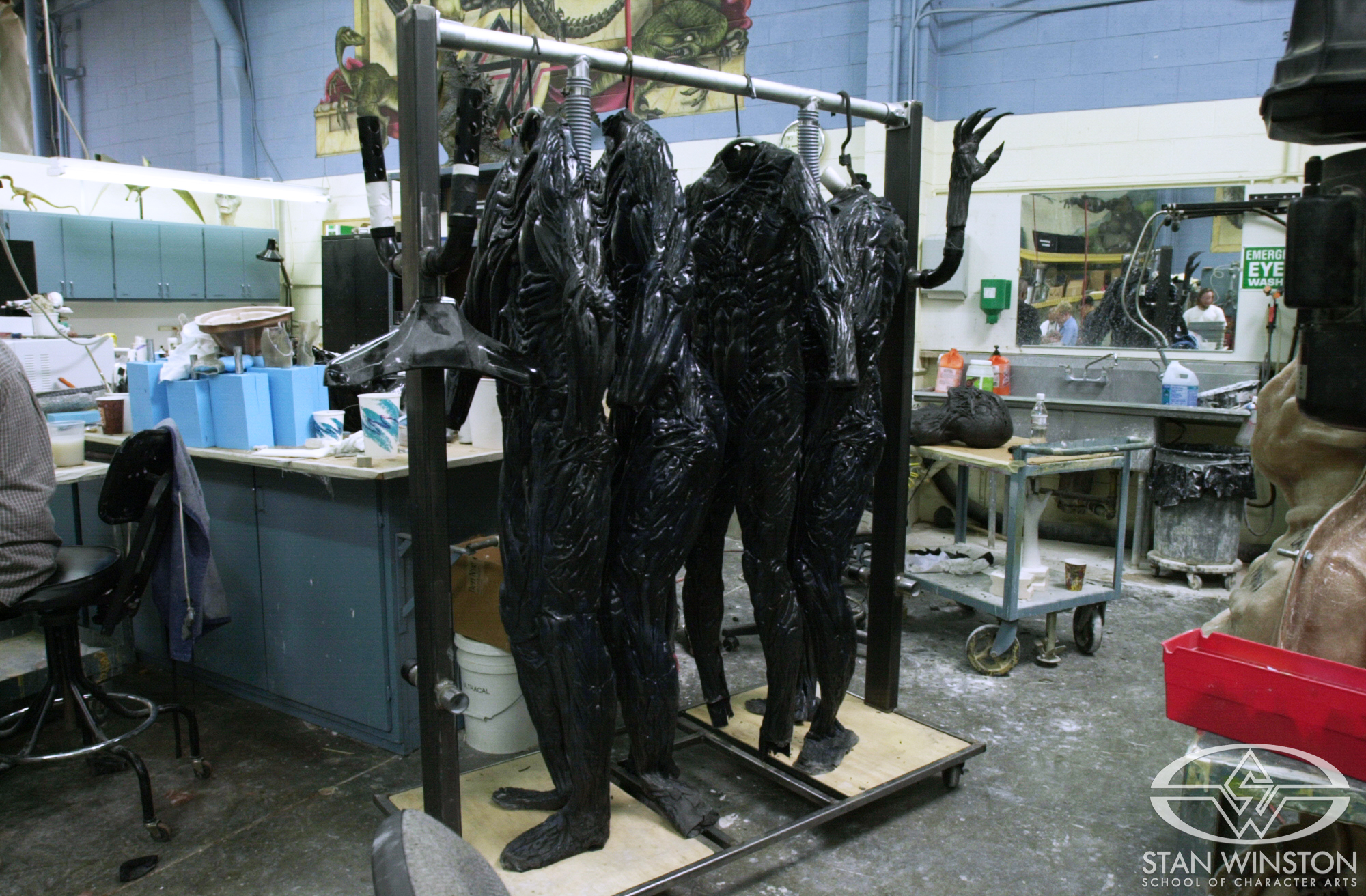Ready-for-testing Harvester suits for The Deaths of Ian Stone.
