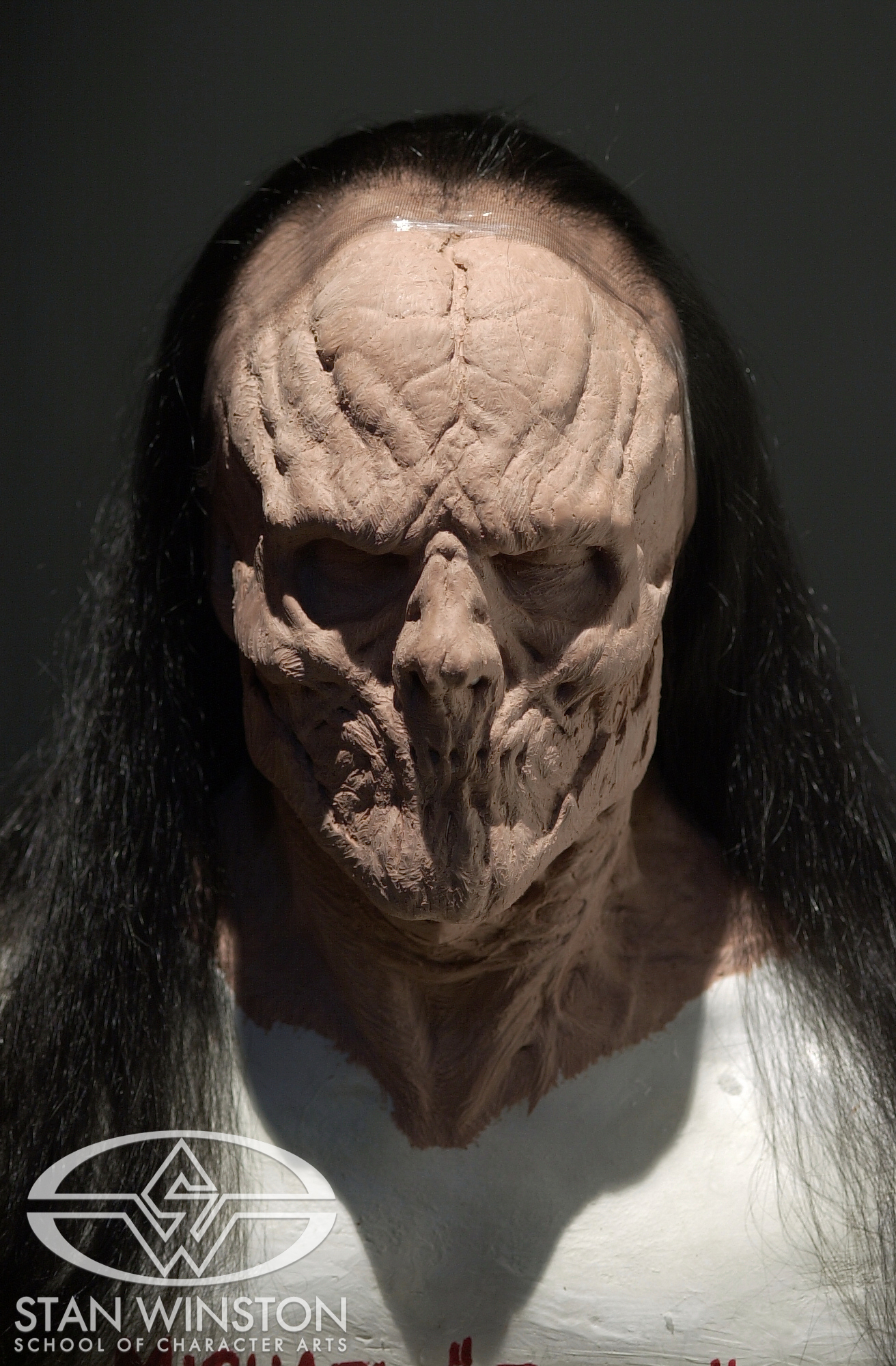 Wig on a Harvester head sculpt for&nbsp;The Deaths of Ian Stone.