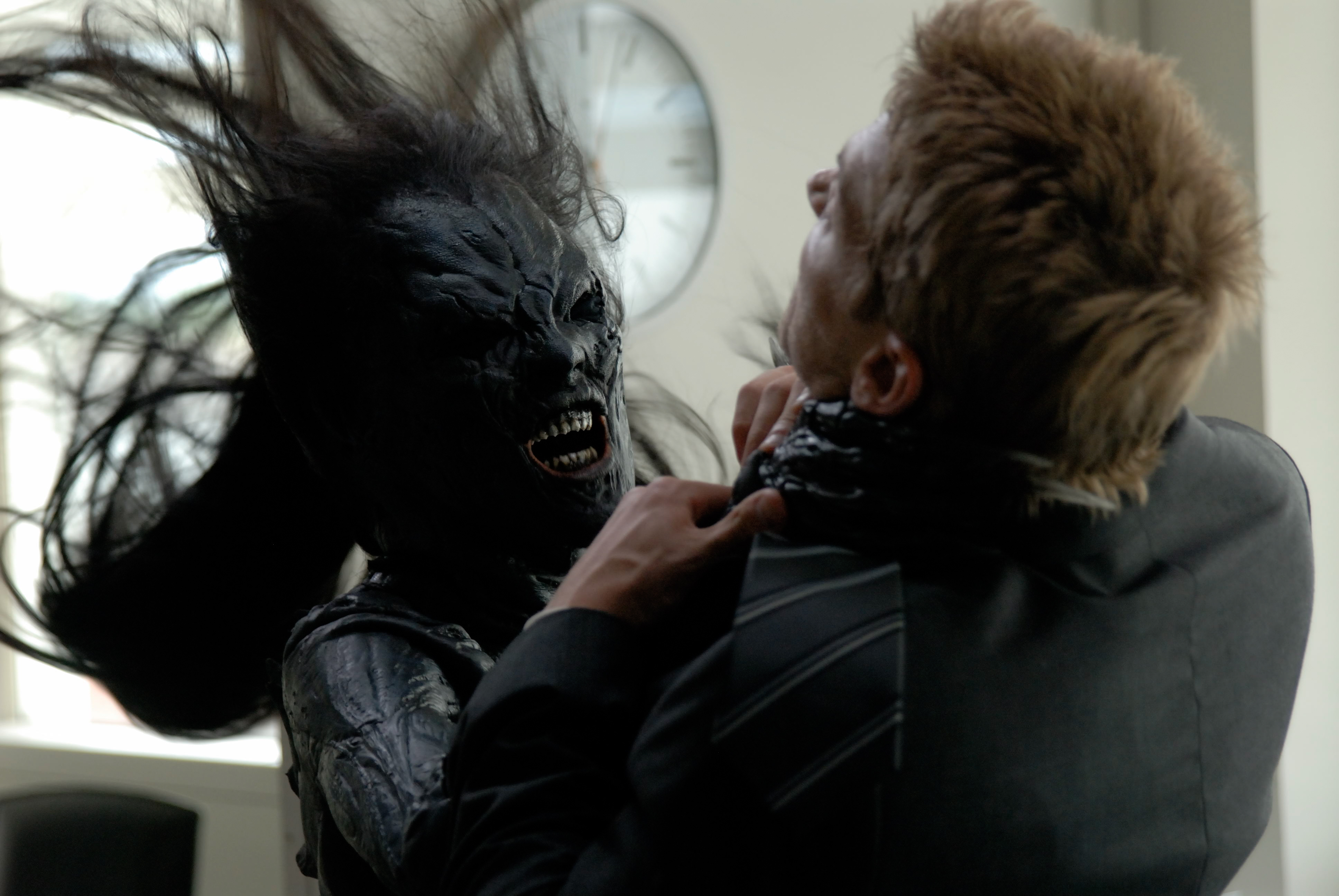 Jaime Murray as Medea fighting&nbsp;Mike Vogel as Ian Stone in The Deaths of Ian Stone. Photo by Nick Wall.&nbsp;Image courtesy of Odyssey Entertainment,&nbsp;Isle of Man Film Commission,&nbsp;Stan Winston Productions.