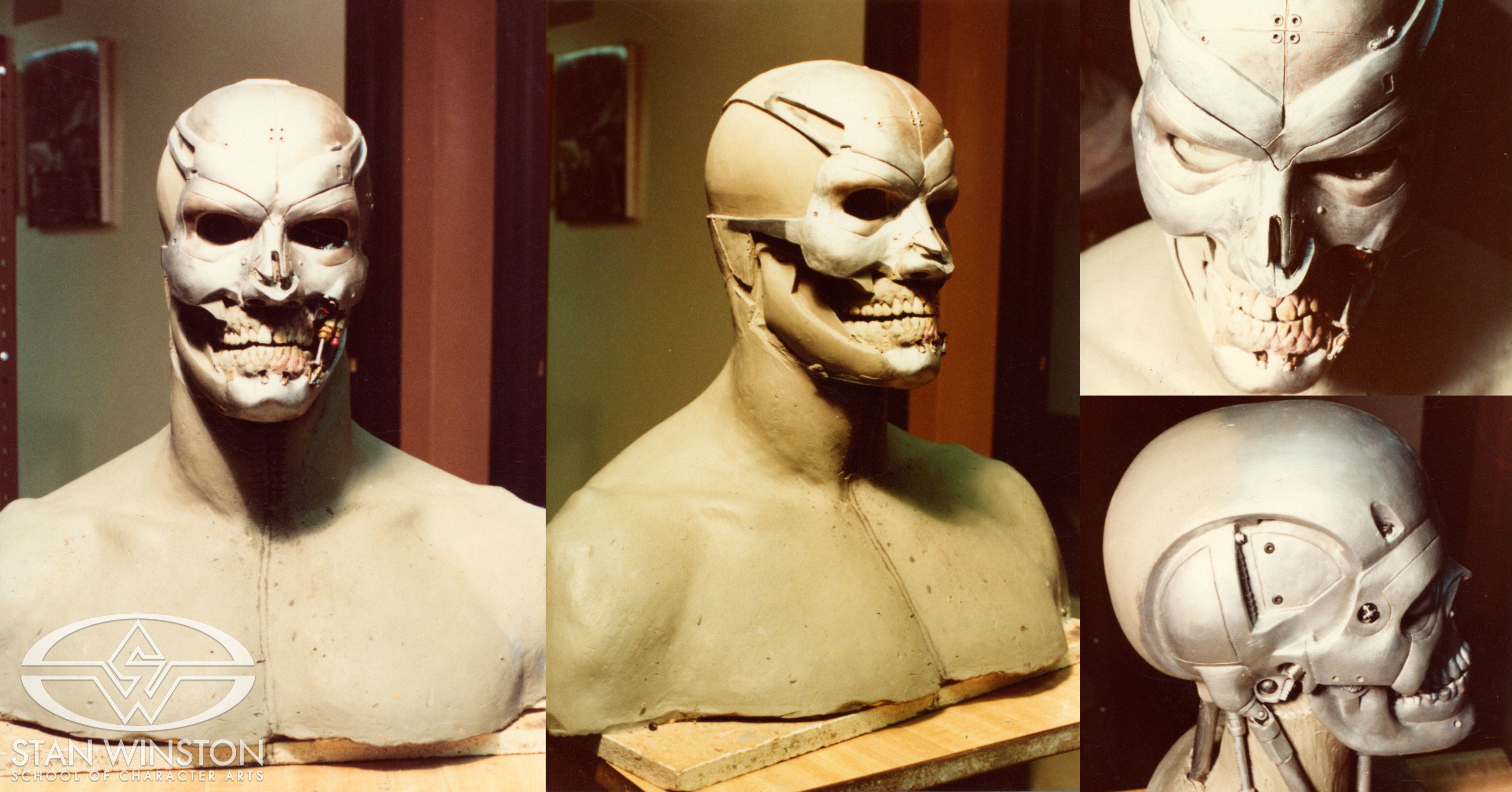 Work-in-progress of Brian Wade’s clay concept study of the Terminator.